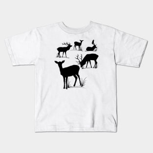 roe deer, stag, animals, hunting, hunter, forest Kids T-Shirt